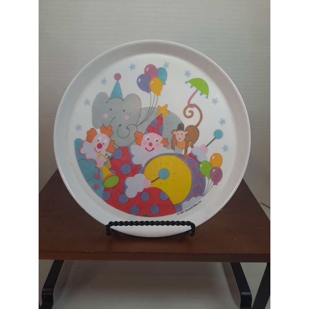 Vintage 1987 SiLite General Mills Circus Kids‎ Melamine  8" Diameter #3101